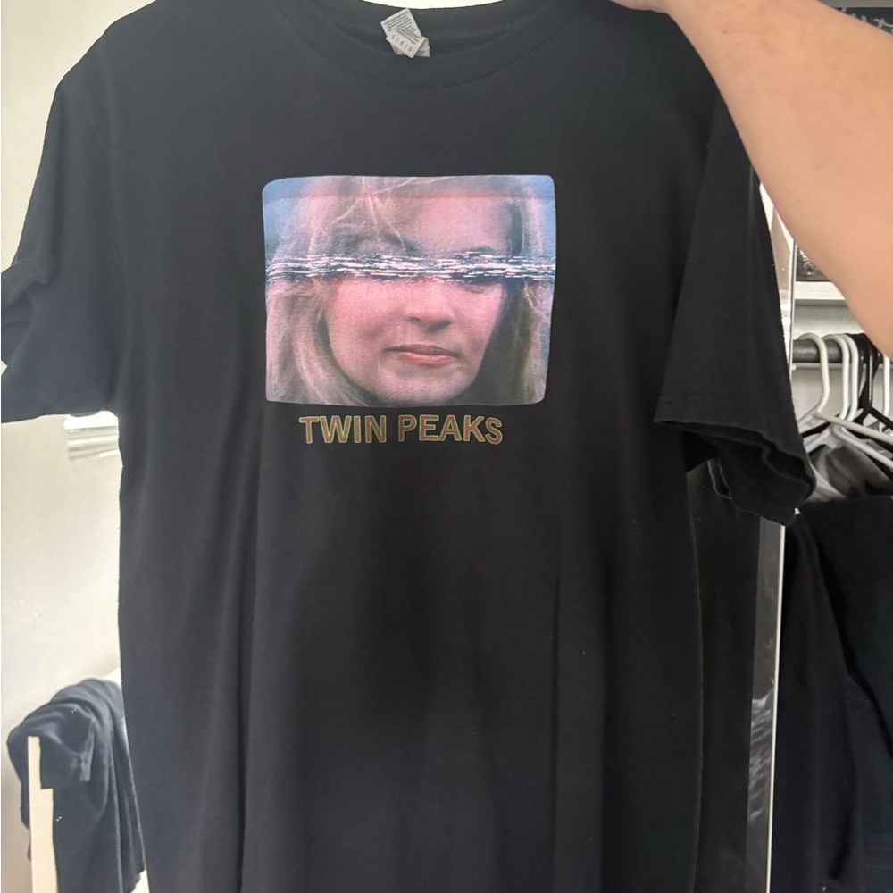 Twin Peaks Laura Palmer Black “Television static” Graphic T-Shirt OLD